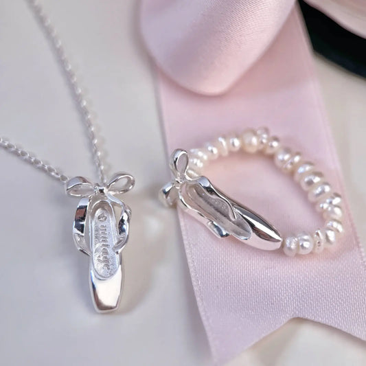 Ballet Shoes 925 Sterling Silver Necklace &#8211; Elegant and Graceful 1