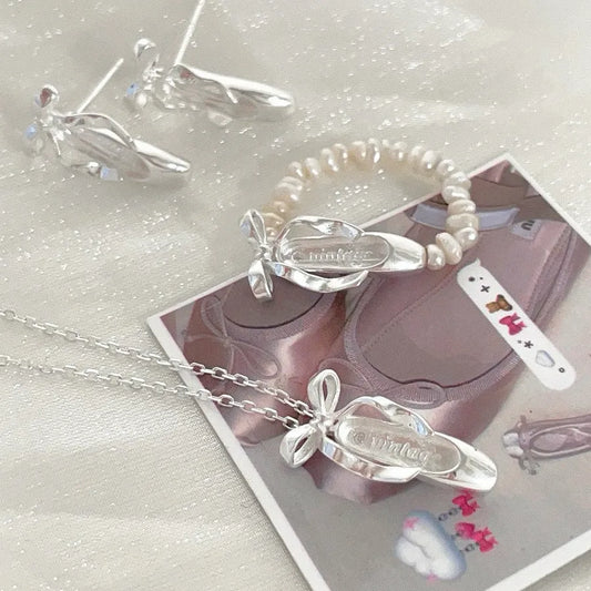 Ballet Shoes 925 Sterling Silver Necklace &#8211; Elegant and Graceful 4