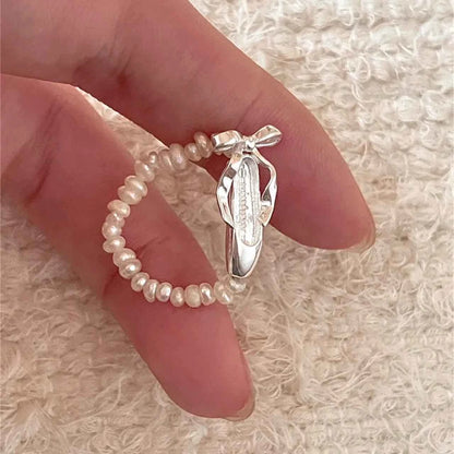 "Ballet Shoes" 925 Sterling Silver Necklace - Elegant and Graceful