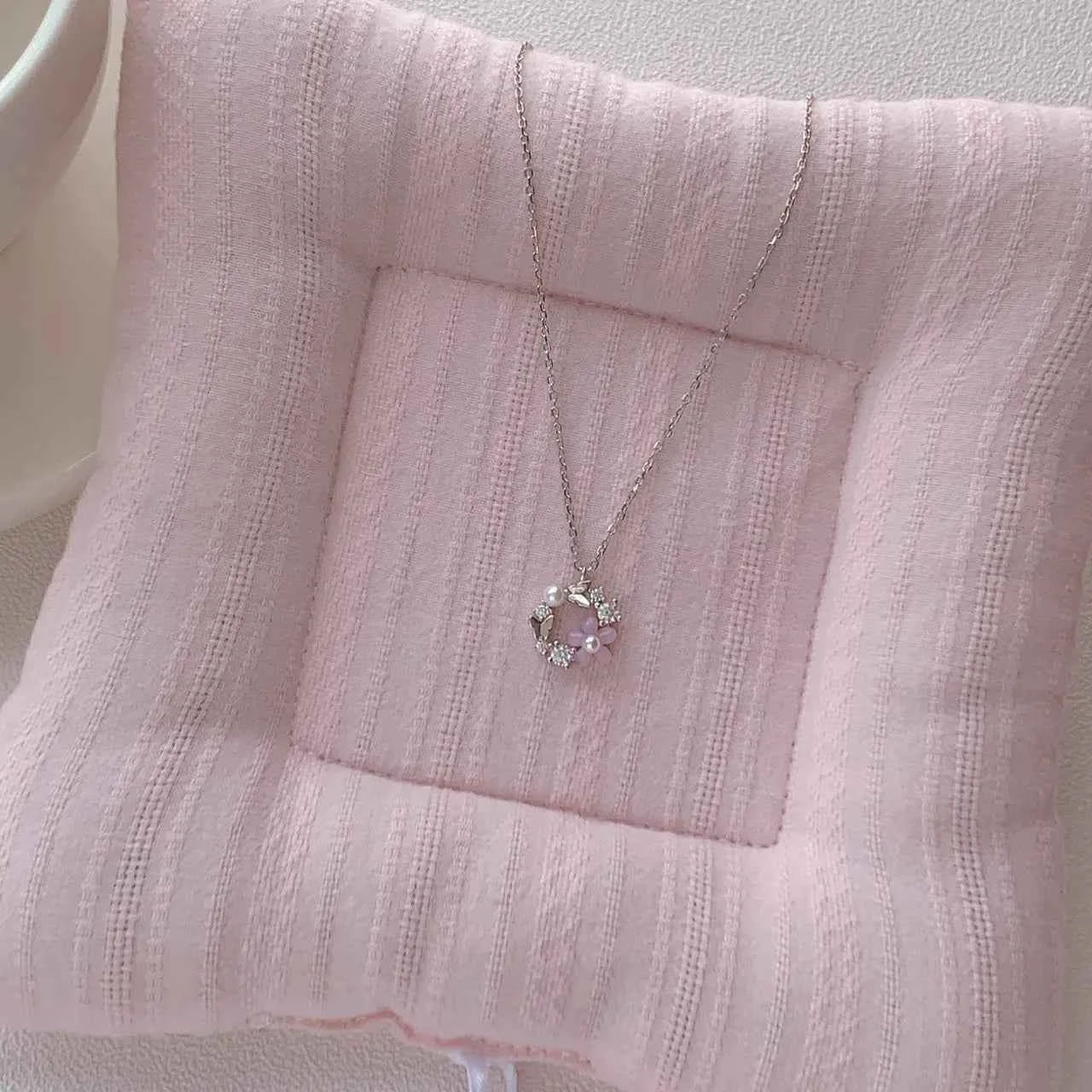 "Sugar Frosting Garland" 925 Sterling Silver Necklace - Sweet and Elegant