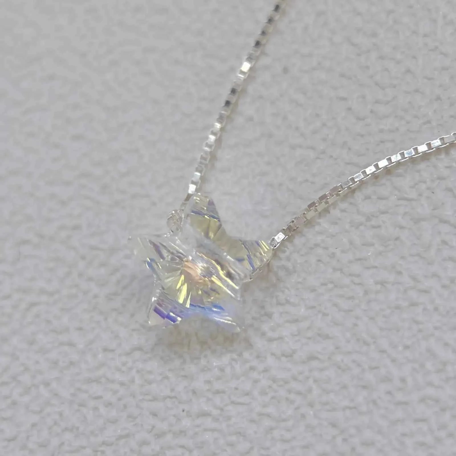 "Aurora Starlight" 925 Sterling Silver Necklace - Captivating and Mesmerizing
