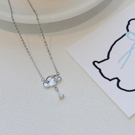 Raindrop Cloud 999 Sterling Silver Necklace &#8211; Delicate and Unique 5