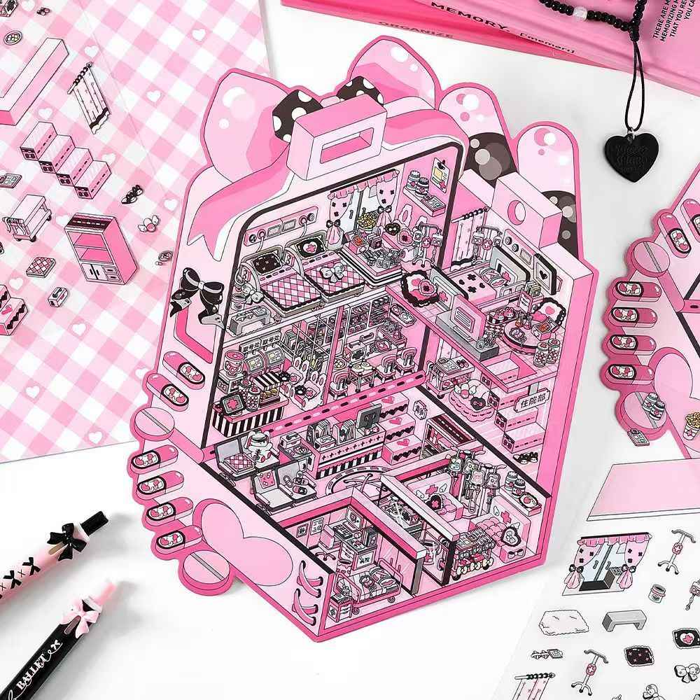 Plus Business of the Day 14.0 – 3D Miniature Sticker Scenes - 4 Theme Sets: Sweet Clinic | Ghost Hotel | Dance Hall | Tomato Express