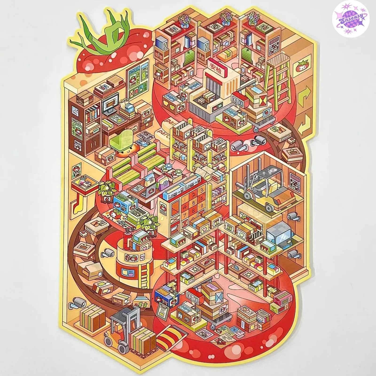 Plus Business of the Day 14.0 – 3D Miniature Sticker Scenes - 4 Theme Sets: Sweet Clinic | Ghost Hotel | Dance Hall | Tomato Express