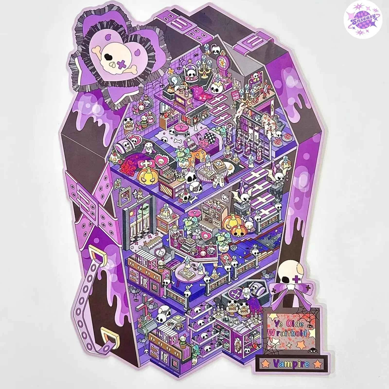 Plus Business of the Day 14.0 – 3D Miniature Sticker Scenes - 4 Theme Sets: Sweet Clinic | Ghost Hotel | Dance Hall | Tomato Express