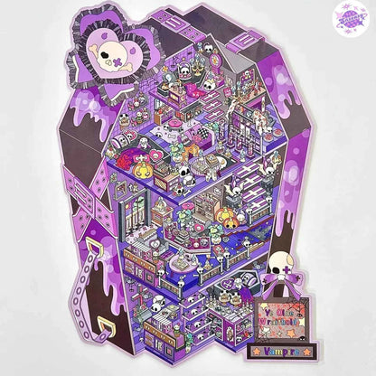 Plus Business of the Day 14.0 – 3D Miniature Sticker Scenes - 4 Theme Sets: Sweet Clinic | Ghost Hotel | Dance Hall | Tomato Express