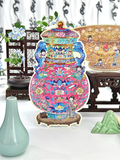 Plus Antique Restoration 3D Miniature Sticker Scenes &#8211; 2 Theme Sets Gilded Bowl Wishful Vase 4
