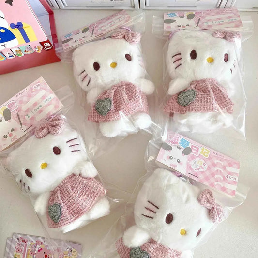 Handmade Kitty Plush Doll Gift Box - 7 Pcs - SNSEASY