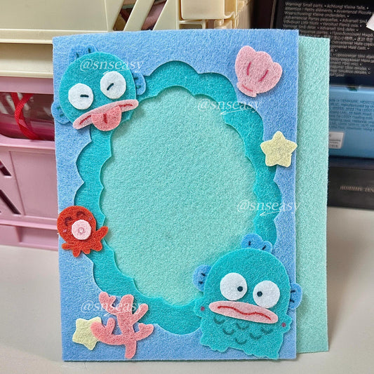"Hangyodan Cute Blue Fish" Felt Album Page Pattern (Digital Download)