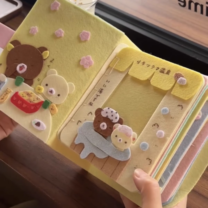 Handmade “Rilakkuma” Felt Photo Album | A Cozy Keepsake for Your Cutest Moments
