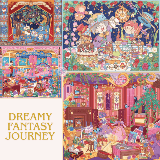 Dreamy Fantasy Journey 3D Scene Sticker Plus Size 4 Theme: Hat Trick | The Glimmer Stage | Golden Twist of Fate | Hazelwood Journey
