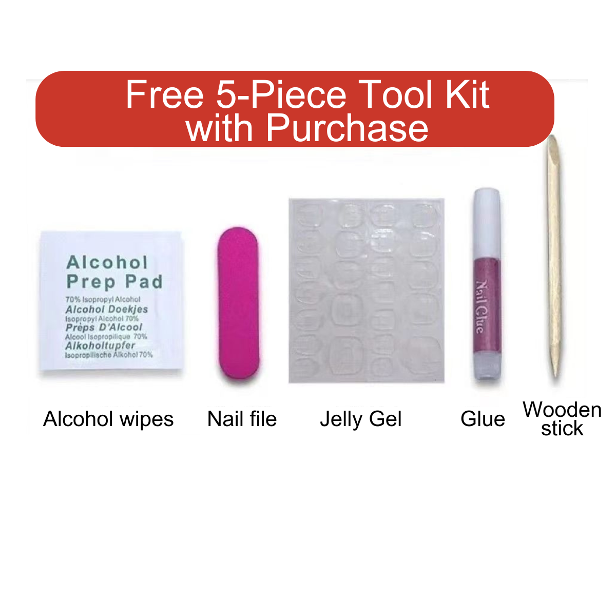 U1 Premium Color Handmade Nail Art (10-Piece Set) - SNSEASY