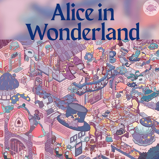 Fairy Tale Stories – Plus Size 3D Miniature Scene Stickers – 3 Theme Sets: Alice in Wonderland | Thumbelina | Enchanted Forest
