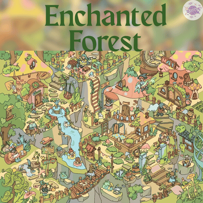 Fairy Tale Stories – Plus Size 3D Miniature Scene Stickers – 3 Theme Sets: Alice in Wonderland | Thumbelina | Enchanted Forest