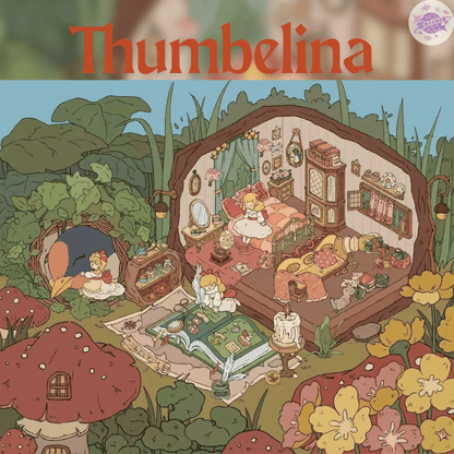 Fairy Tale Stories – Plus Size 3D Miniature Scene Stickers – 3 Theme Sets: Alice in Wonderland | Thumbelina | Enchanted Forest