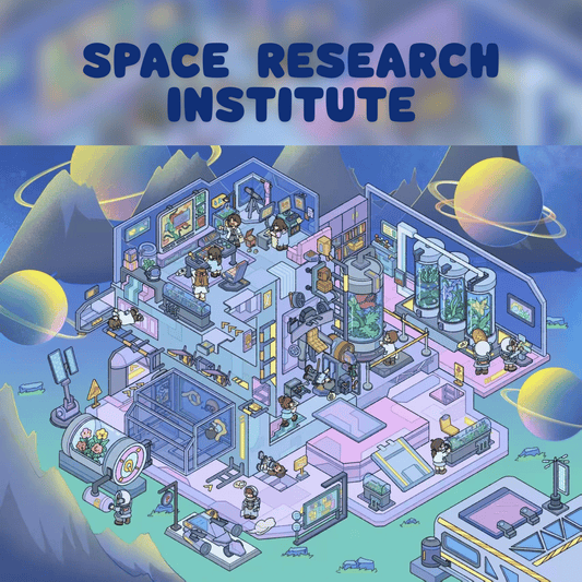 Space Exploration – Plus Size 3D Miniature Scene Stickers – 2 Theme Sets: Space Station | Space Research Institute