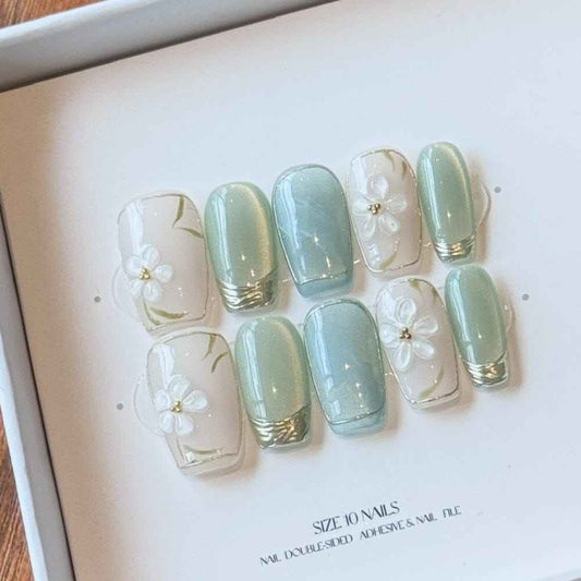 Ice Tea Flower Nail Art (Copy) - SNSEASY