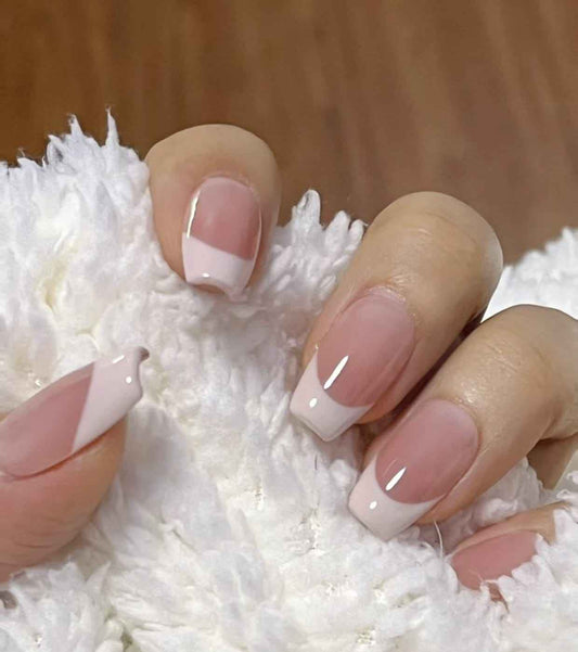 Strawberry Milk Cap Nail Art - Medium Trapezoid 24mm | Short Trapezoid 20mm | Very Short Trapezoid 15mm - SNSEASY