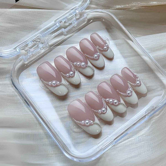 Hepburn Gala Nail Art - Medium Square 18mm | Medium Oval 23mm - SNSEASY