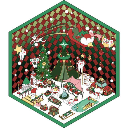 Mischief Maker Series 3D Isometric Room Stickers - 6 Theme Sets: Christmas Party | Candy House | Our Home | Valentine's Beach | Dessert Shop | Halloween Wonderland with Luminous - SNSEASY