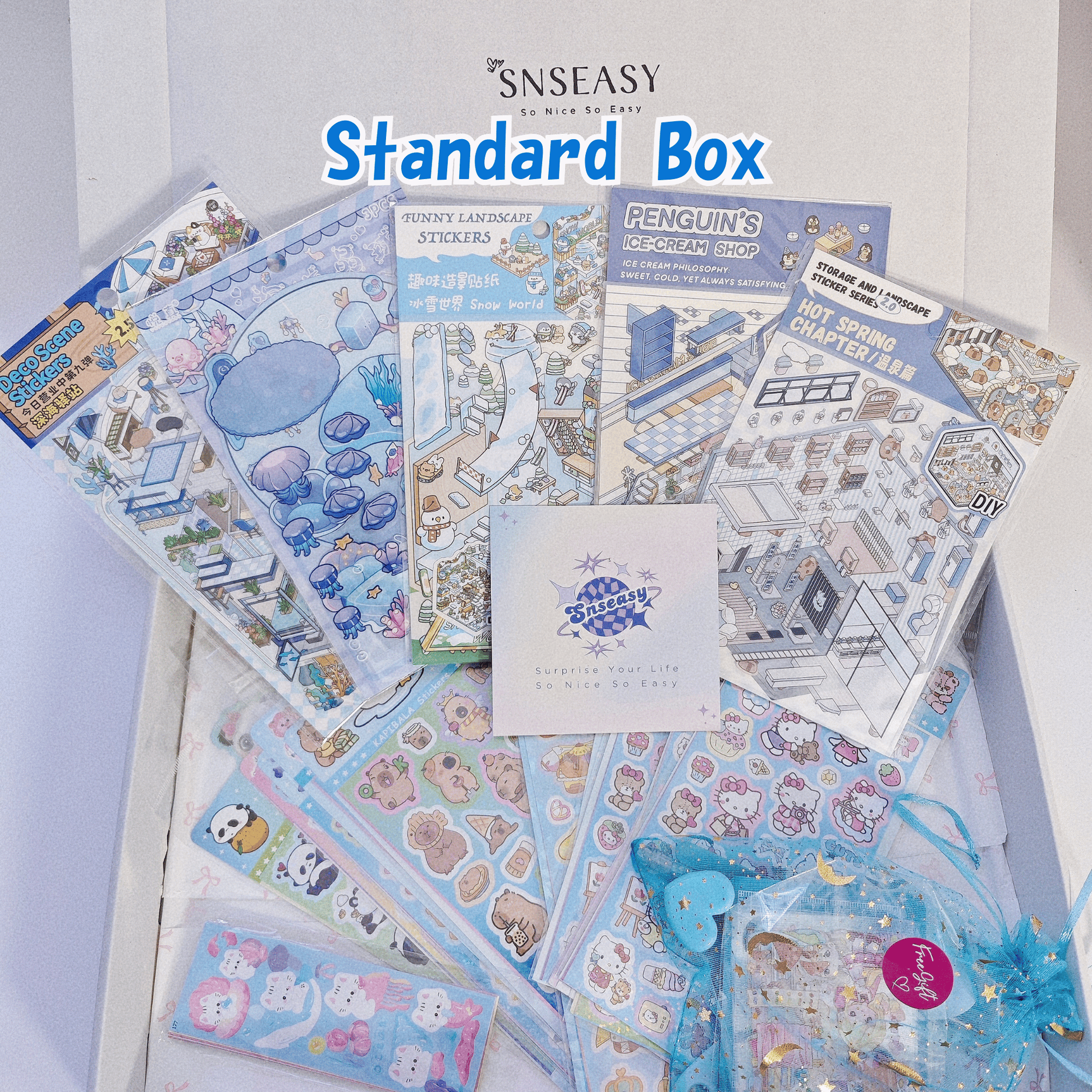 "All Blue" Scene Sticker Box - SNSEASY