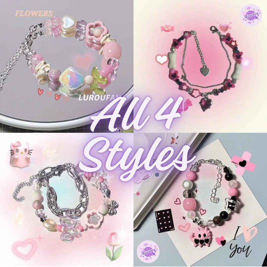 Handcrafted Adorable Girly Beaded Bracelet | Perfect for Friends | Trendy on Instagram - SNSEASY