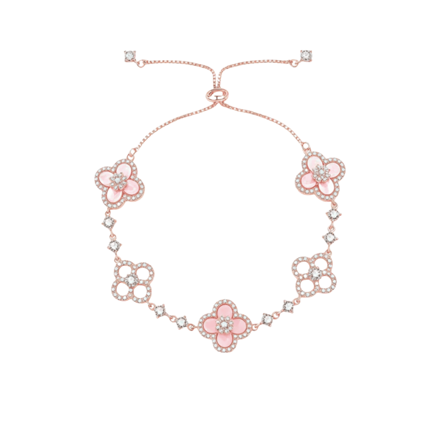 Pink Clover Jewelry Set