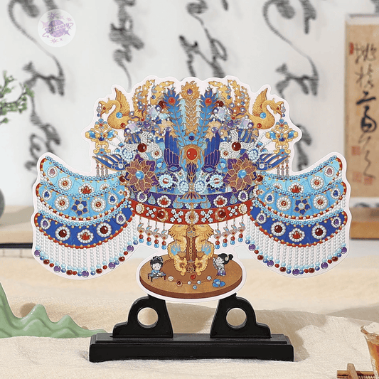 Plus Antique Restoration 2.0 – 3D Miniature Scene Sticker  – 2 Theme Sets: Blue-and-White Porcelain Vase | Phoenix Crown