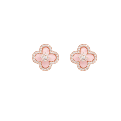 Pink Clover Jewelry Set
