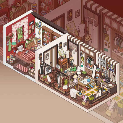 FIELDSTONE – 3D Sticker Scenes - 2 Theme Sets: Walk-In Closet | Bedroom - SNSEASY