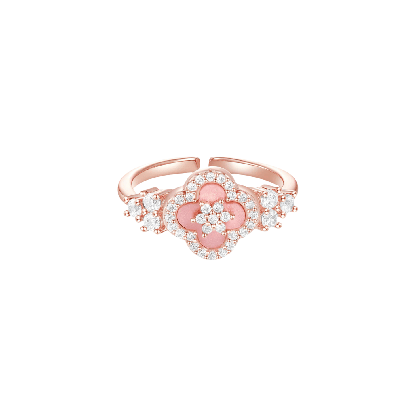 Pink Clover Jewelry Set