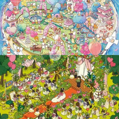 Dream Sweet Wedding – 3D Sticker Scenes Plus Size - 2 Theme Sets: Island Wedding | Lawn Wedding