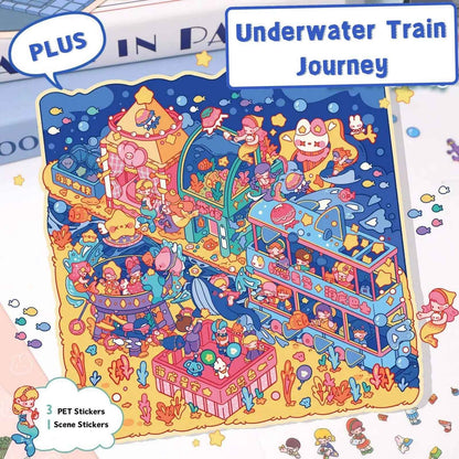 3-Story Grand Buildings 7.0 – Fantasy Adventure – 2 Theme Sets: Underwater Train Journey | Sky Island Restaurant
