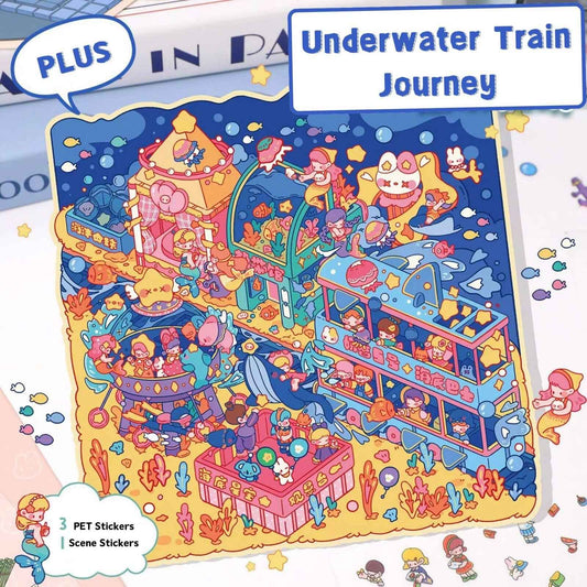 3-Story Grand Buildings 7.0 – Fantasy Adventure – 2 Theme Sets: Underwater Train Journey | Sky Island Restaurant