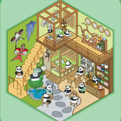 Cute Animal Creative Themes 2.0+3.0 – 3D Sticker Scenes - 10 Theme Sets: Capybara Toy Store | Duckling Paradise | Magic Library | Little Monster Record Shop | Little Bedroom | Little Living Room | Arcade | Magic House | Christmas | Panda Tea House