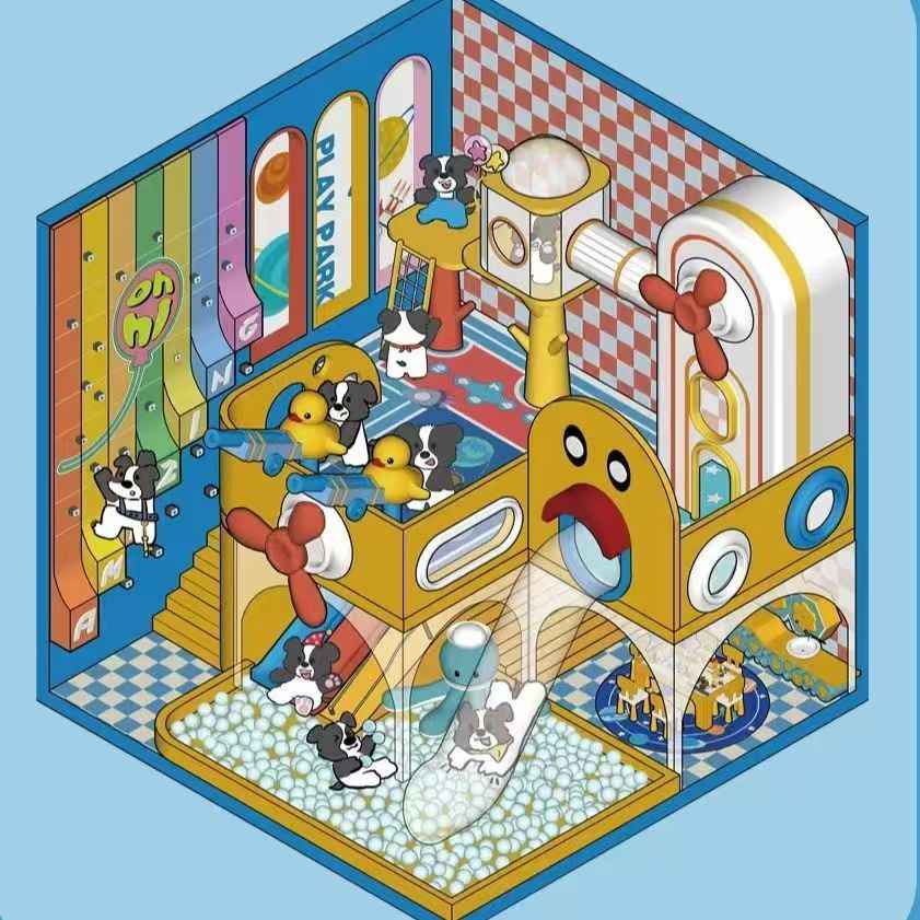 Cute Animal Creative Themes 2.0+3.0 – 3D Sticker Scenes - 10 Theme Sets: Capybara Toy Store | Duckling Paradise | Magic Library | Little Monster Record Shop | Little Bedroom | Little Living Room | Arcade | Magic House | Christmas | Panda Tea House