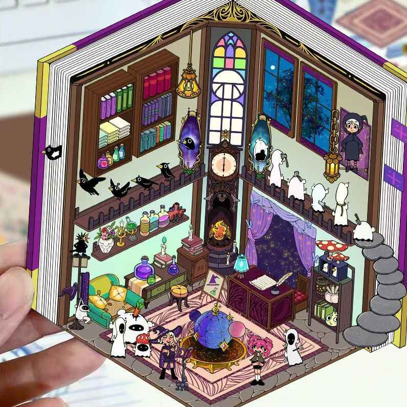 Cute Animal 8.0 – 3D Sticker Scenes - 6 Theme Sets: Health Club | Sunken Treasure | Reunion New Year | Hot Spring House | Space-Time Magic House | Ice and Snow World