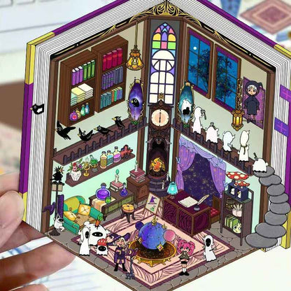 Cute Animal 8.0 – 3D Sticker Scenes - 6 Theme Sets: Health Club | Sunken Treasure | Reunion New Year | Hot Spring House | Space-Time Magic House | Ice and Snow World