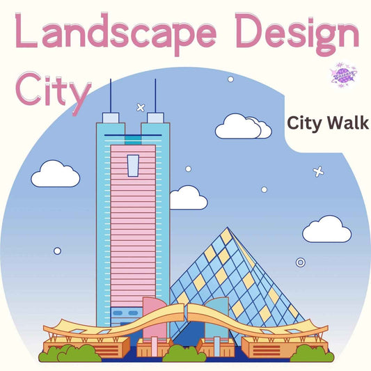 City Theme – Original Design – 3D Miniature Sticker Scenes - 2 Theme Sets: City Walk | City Sightseeing