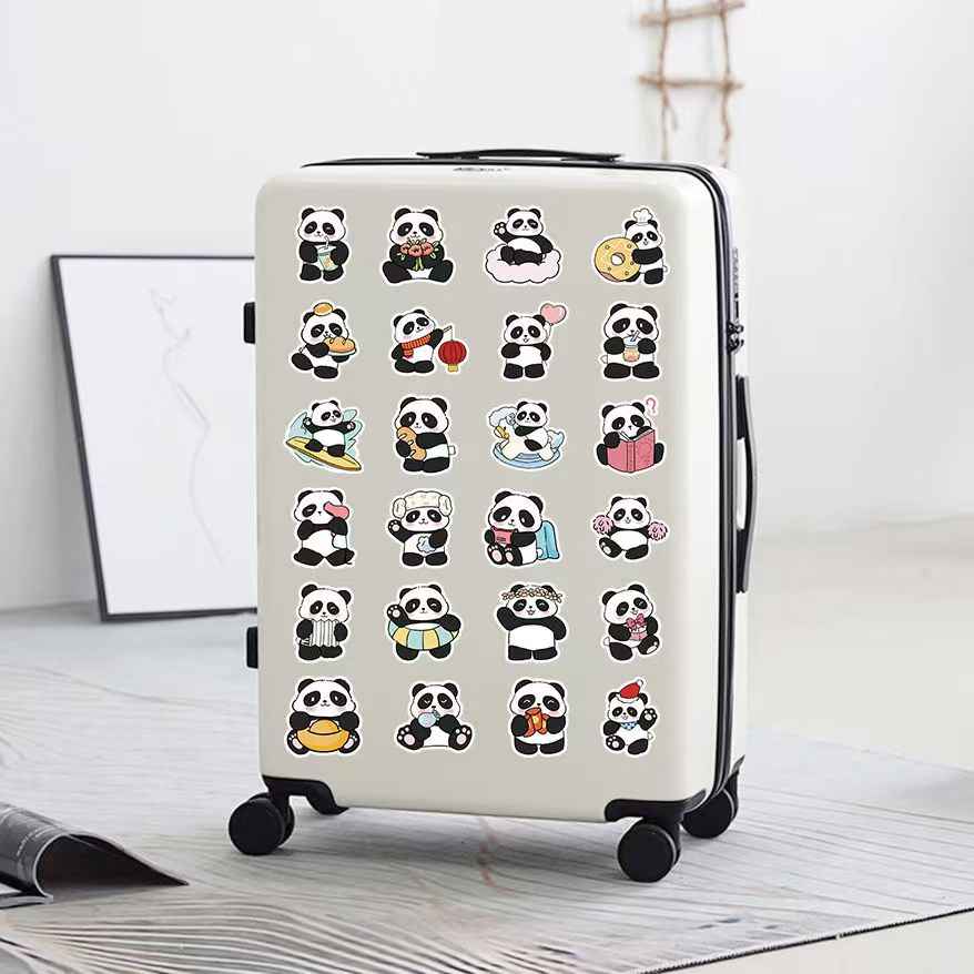 Adorable Panda Bear 50-Piece Sticker Pack | Cute Characters, DIY Crafting, Journal, Laptop, Water Bottle, Scrapbooking, Reusable, Waterproof PVC