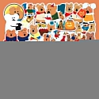 Cute Bell Pepper Bear 50-Piece Sticker Pack | Adorable Animal Designs, DIY Crafting, Journal, Laptop, Water Bottle, Scrapbooking, Reusable, Waterproof PVC - SNSEASY