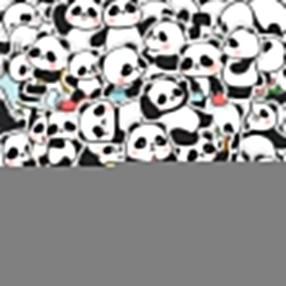 Healing Panda 50-Piece Sticker Pack | Cute Panda Designs, DIY Crafting, Journal, Laptop, Water Bottle, Scrapbooking, Reusable, Waterproof PVC - SNSEASY