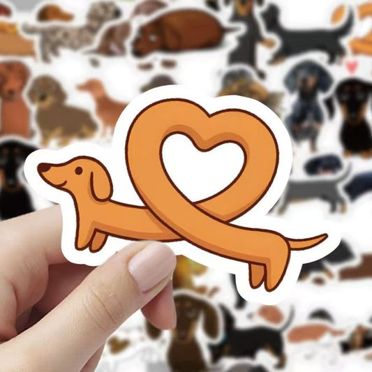Dachshund Dog 60-Piece Sticker Pack (9)