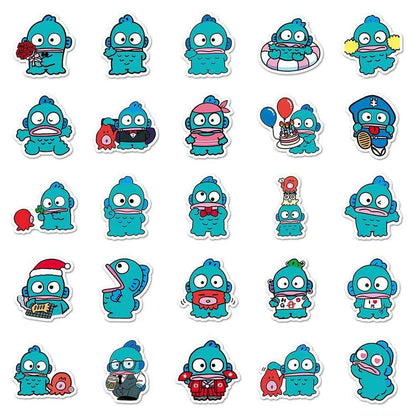 Cute Ugly Fish Hanton 50-Piece Sticker Pack | Fun Characters, DIY Crafting, Journal, Laptop, Water Bottle, Scrapbooking, Reusable, Waterproof PVC (Copy)