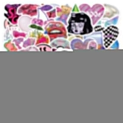 Retro Vaporwave 50-Piece Sticker Pack | Non-Repeating Designs, DIY Crafting, Journal, Laptop, Water Bottle, Scrapbooking, Reusable, Waterproof PVC - SNSEASY