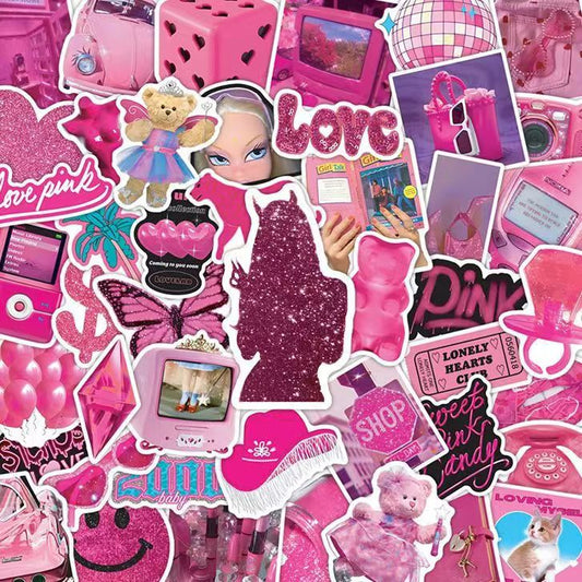 Barbie Pink 50-Piece Sticker Pack (1)