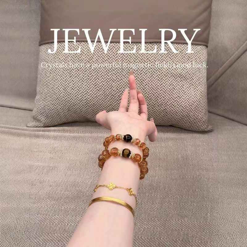 Citrine Natural Crystal Bracelet - Handcrafted Gemstone Jewelry for Abundance & Prosperity