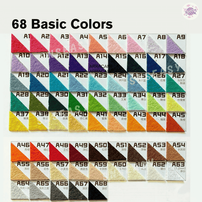 88 Colors Felt Fabric DIY Kit – Soft 1.1mm & Thick 1.5mm Sheets for Crafts, Plushies & Albums (Copy)