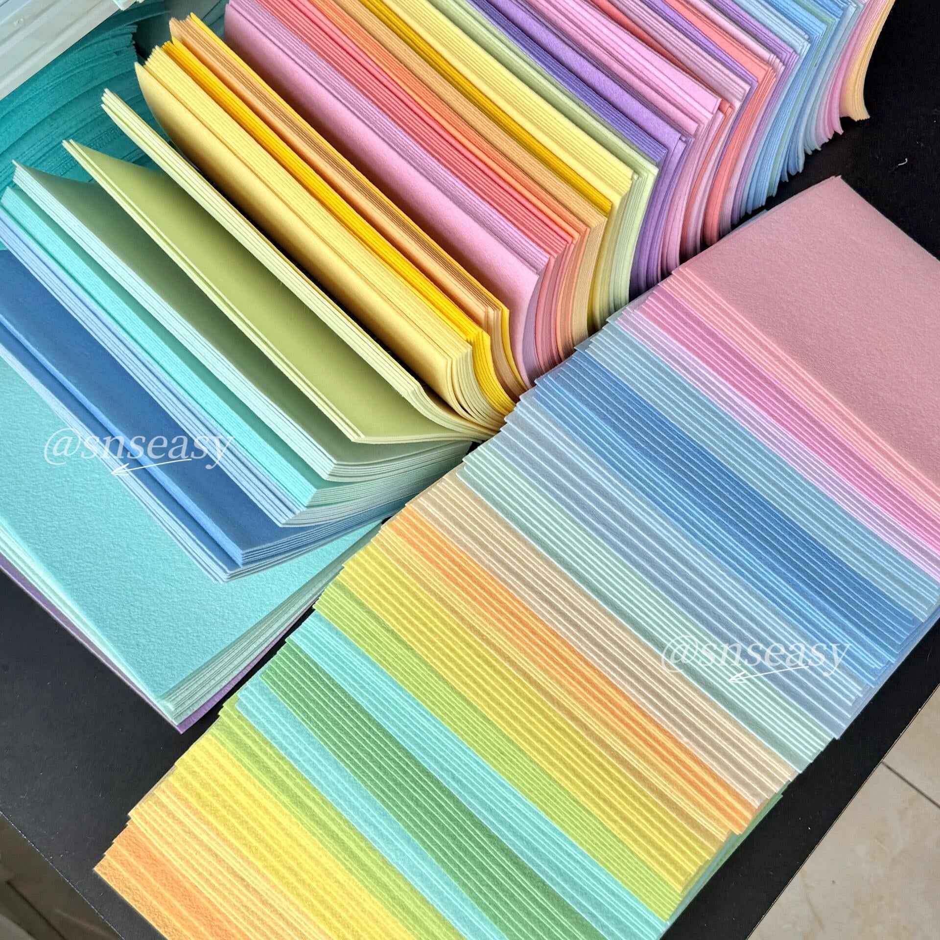 88 Colors Felt Fabric DIY Kit – Soft 1.1mm & Thick 1.5mm Sheets for Crafts, Plushies & Albums (Copy)