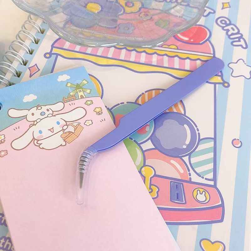 12MM Purple Stainless Steel DIY Tweezers, Straight Tip | Curved Tip